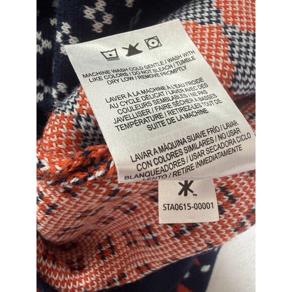 Denver Bronco Sweater NFL Team Apparel Medium Orange Blue Game Day Holiday 2025 - Picture 11 of 11